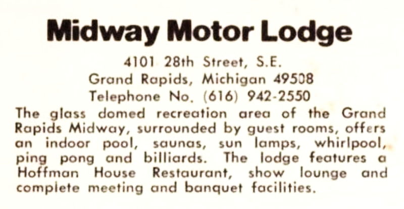 Midway Motor Lodge - Postcard For Grand Rapids Location (newer photo)